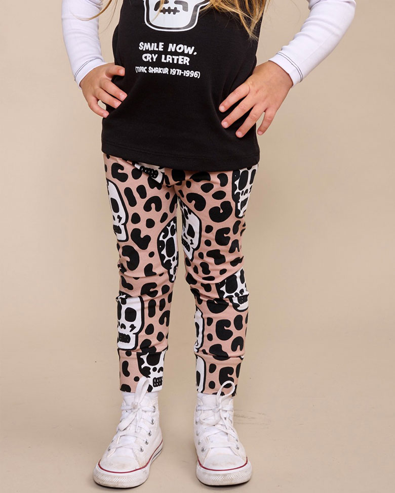 Girls skull leggings hotsell